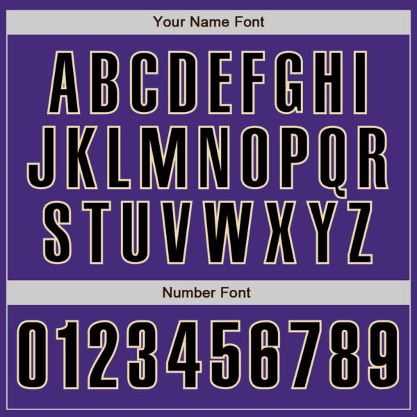 Custom Purple Black-Cream Authentic Baseball Jersey