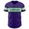 Custom Purple Kelly Green-White Authentic Baseball Jersey