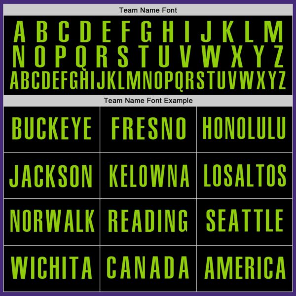 Custom Purple Black-Neon Green Authentic Baseball Jersey