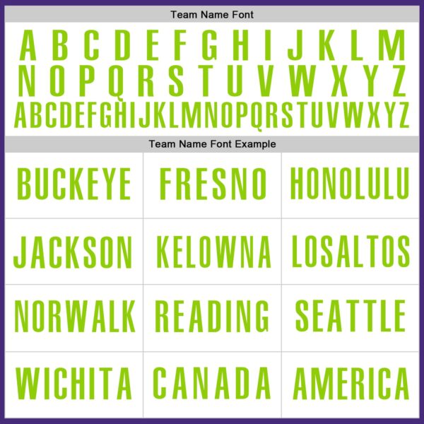 Custom Purple White-Neon Green Authentic Baseball Jersey