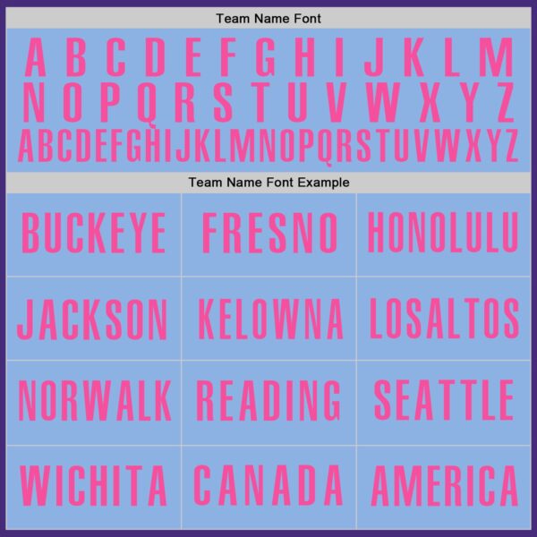 Custom Purple Light Blue-Pink Authentic Baseball Jersey