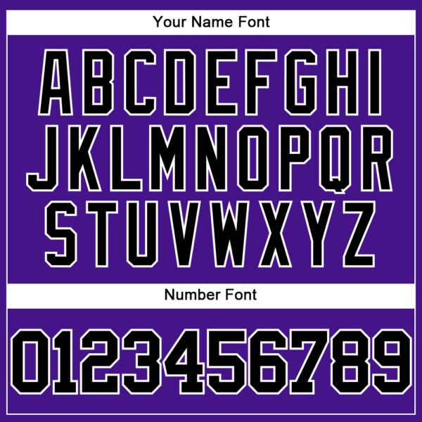 Custom Purple Black-White Mesh Authentic Throwback Baseball Jersey