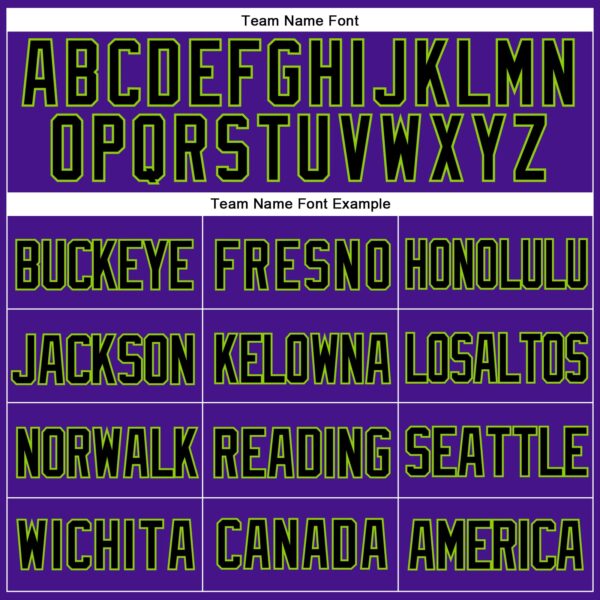 Custom Purple Black-Neon Green Mesh Authentic Throwback Baseball Jersey