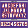Custom Purple White-Orange Mesh Authentic Throwback Football Jersey