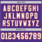Purple0677-3 Custom Purple White-Orange Mesh Authentic Throwback Football Jersey