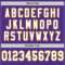 Custom Purple White-Gold Mesh Authentic Throwback Football Jersey