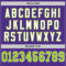 Purple0679-3 Custom Purple Neon Green-White Mesh Authentic Throwback Football Jersey