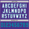 Purple0684-3 Custom Purple Teal-White Mesh Authentic Throwback Football Jersey