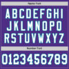 Custom Purple White-Teal Mesh Authentic Throwback Football Jersey