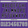 Custom Purple Gray-Black Mesh Authentic Throwback Football Jersey