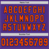 Custom Purple Orange-Black Mesh Authentic Throwback Football Jersey
