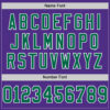 Custom Purple Kelly Green-White Mesh Authentic Throwback Football Jersey