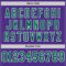 Purple0696-3 Custom Purple Kelly Green-White Mesh Authentic Throwback Football Jersey
