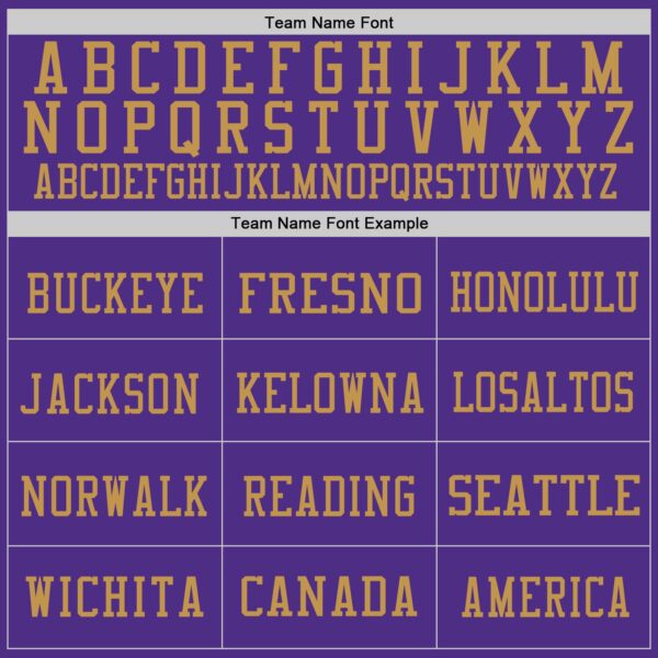 Custom Purple Old Gold-Black Mesh Authentic Throwback Football Jersey