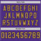 Purple0700-3 Custom Purple Old Gold-Black Mesh Authentic Throwback Football Jersey