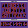 Custom Purple Black-Orange Mesh Authentic Throwback Football Jersey