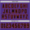 Custom Purple Black-Orange Mesh Authentic Throwback Football Jersey