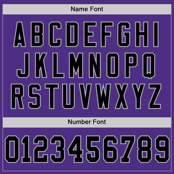 Custom Purple Black-Gray Mesh Authentic Throwback Football Jersey