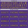 Custom Purple Old Gold-Navy Mesh Authentic Throwback Football Jersey