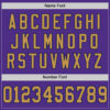 Custom Purple Old Gold-Navy Mesh Authentic Throwback Football Jersey