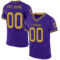 Purple0749 Custom Purple Old Gold-Navy Mesh Authentic Throwback Football Jersey