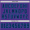 Purple0751-3 Custom Purple Navy-Teal Mesh Authentic Throwback Football Jersey