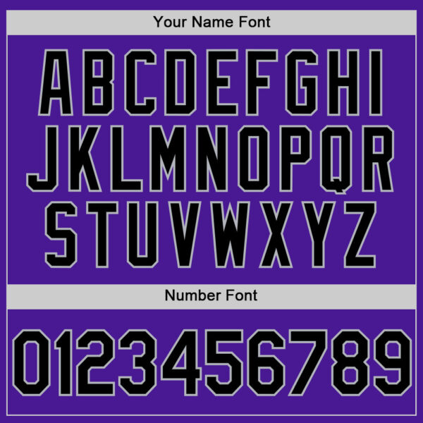 Custom Purple Black-Gray Authentic Throwback Baseball Jersey