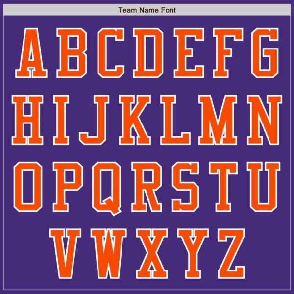 Custom Purple Orange-White Authentic Baseball Jersey