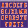 Custom Purple Orange-White Authentic Baseball Jersey