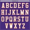 Custom Purple White-Orange Authentic Baseball Jersey
