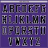 Custom Purple Black-White Authentic Baseball Jersey