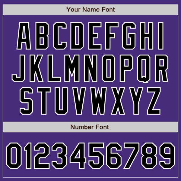 Custom Purple Black-Gray Authentic Baseball Jersey