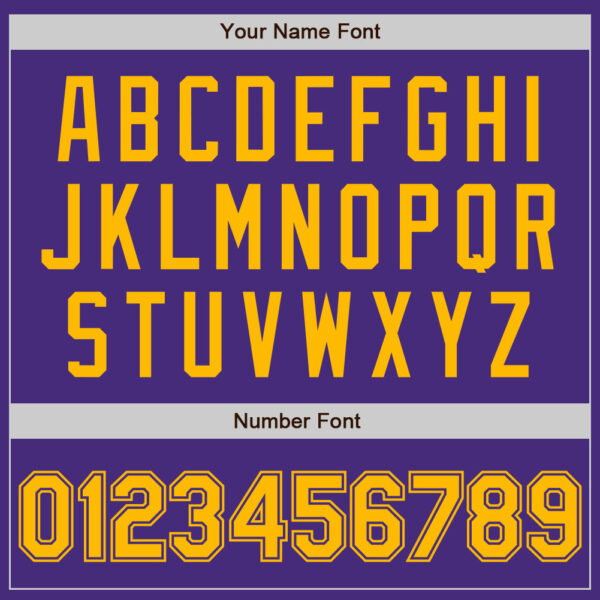 Custom Purple Gold Authentic Baseball Jersey