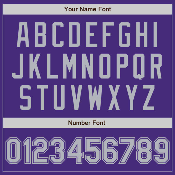 Custom Purple Gray Authentic Baseball Jersey