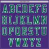 Custom Purple Kelly Green-White Authentic Baseball Jersey