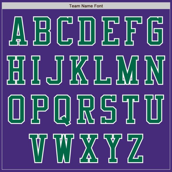 Custom Purple Kelly Green-White Authentic Baseball Jersey