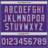 Custom Purple Light Blue-Red Authentic Baseball Jersey