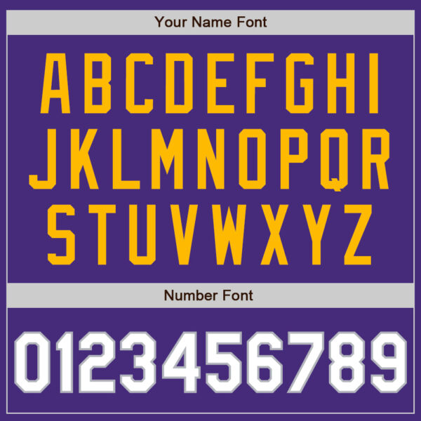 Custom Purple White Gray-Gold Authentic Baseball Jersey