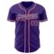 Custom Purple White-Red Authentic Baseball Jersey