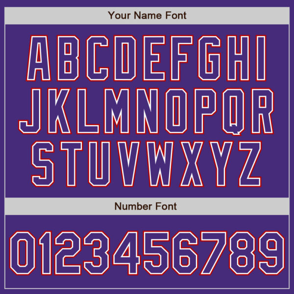 Custom Purple White-Red Authentic Baseball Jersey