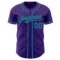 Custom Purple Teal Authentic Baseball Jersey