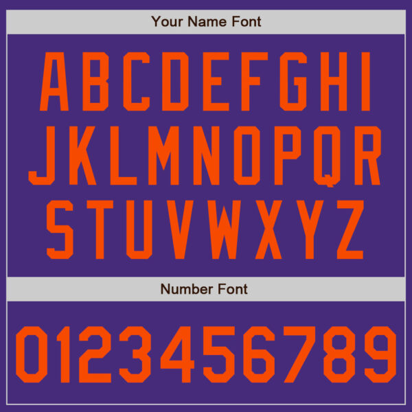 Custom Purple Orange Authentic Baseball Jersey