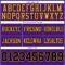 Purple0864-3 Custom Purple Black-Gold Authentic Football Jersey