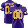 Custom Purple Gold-White Authentic Football Jersey