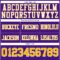 Purple0868-3 Custom Purple Gold-White Authentic Football Jersey