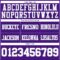 Purple0873-3 Custom Purple White-Gray Authentic Football Jersey