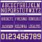 Purple0876-3 Custom Purple Cream Authentic Football Jersey