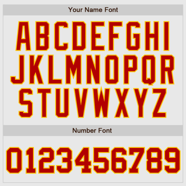 Custom White Red Pinstripe Red-Gold Authentic Raglan Sleeves Baseball Jersey