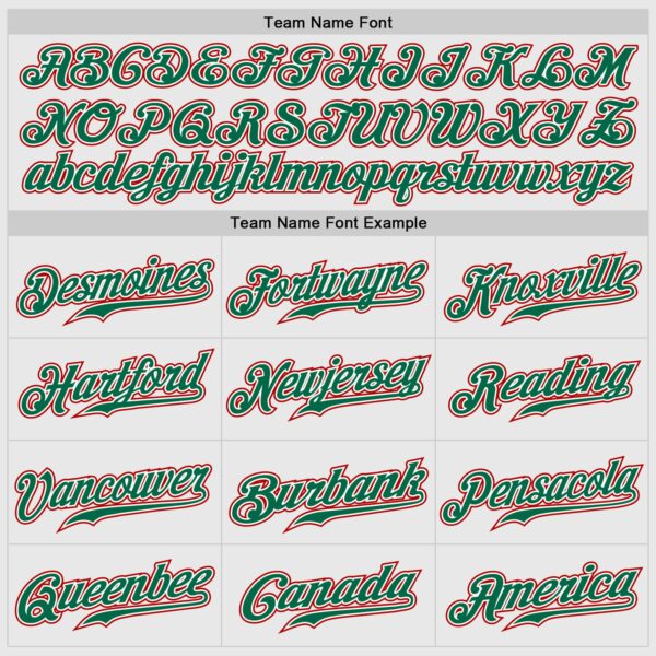 Custom White Red Pinstripe Red-Kelly Green Authentic Raglan Sleeves Baseball Jersey