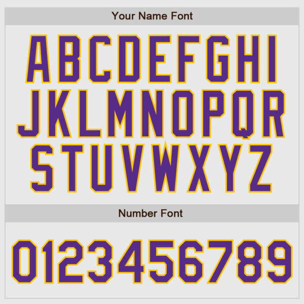 Custom White Purple Pinstripe Purple-Gold Authentic Raglan Sleeves Baseball Jersey